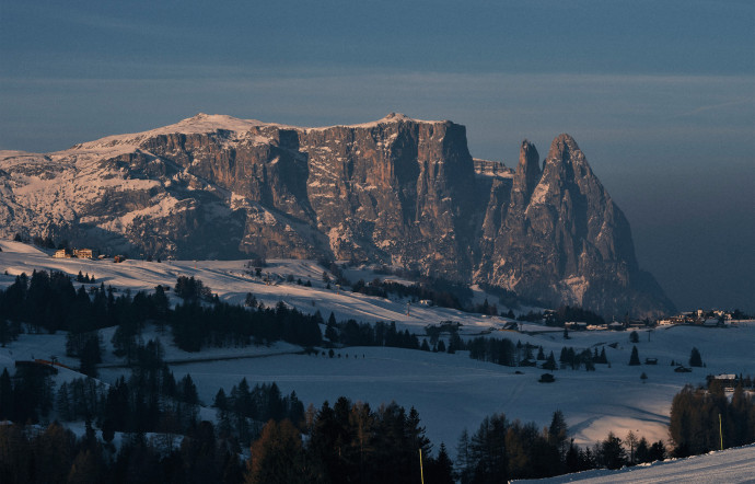Vue des montagnes des Dolomites.