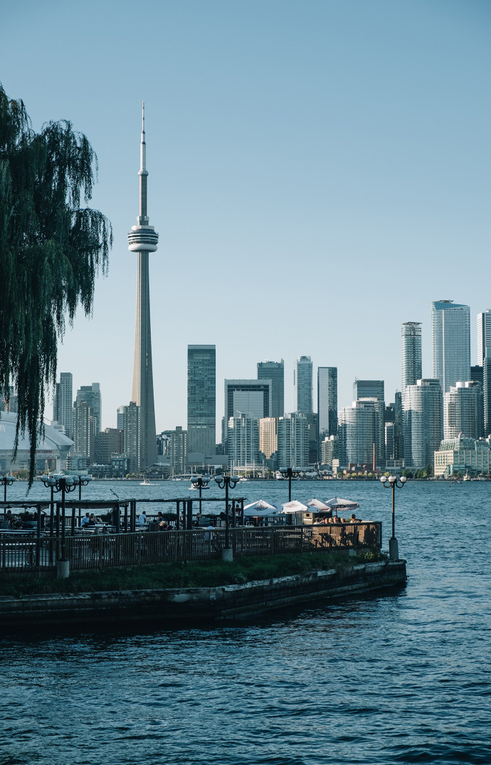 La skyline de Toronto vue de l’une de ses îles.