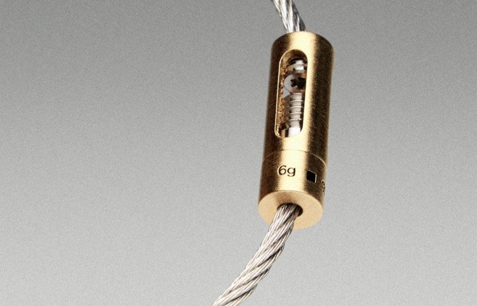 Le bracelet câble le 6g de Le Gramme.