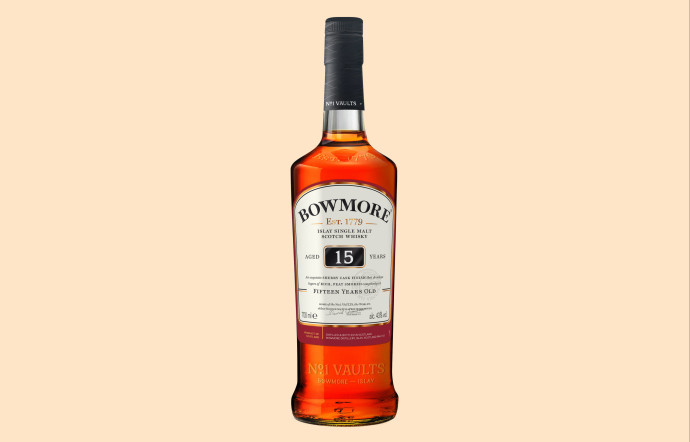 Le whisky Bowmore 15 ans.