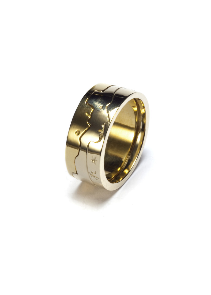 Jean Cocteau, la bague Double Alliance.