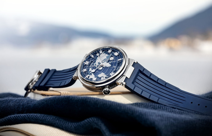 La montre de Breguet Breguet Marine Hora Mundi Platine, Heures du Monde ou Heures Universelles, est à retrouver dans notre sélection ci-dessous.