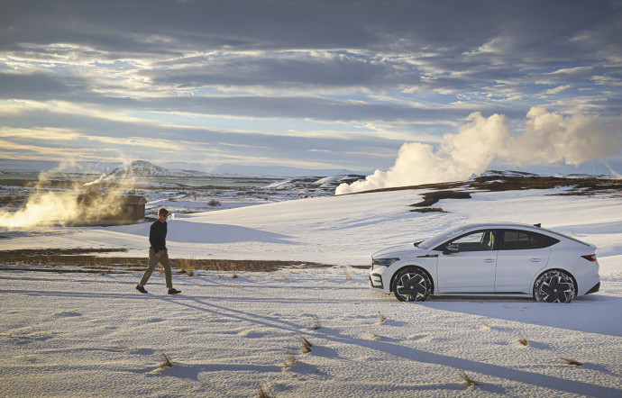 Le froid régnant sur l’île réduit l’autonomie de l’Eniaq Coupé iV, donnée pour 500 km, de près d’un quart.