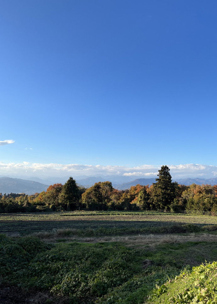Les routes de campagne au pied du Mont Akagi, dans la Province de Gunma, au Japon.
