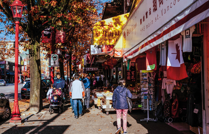 Le quartier asiatique de Vancouver.