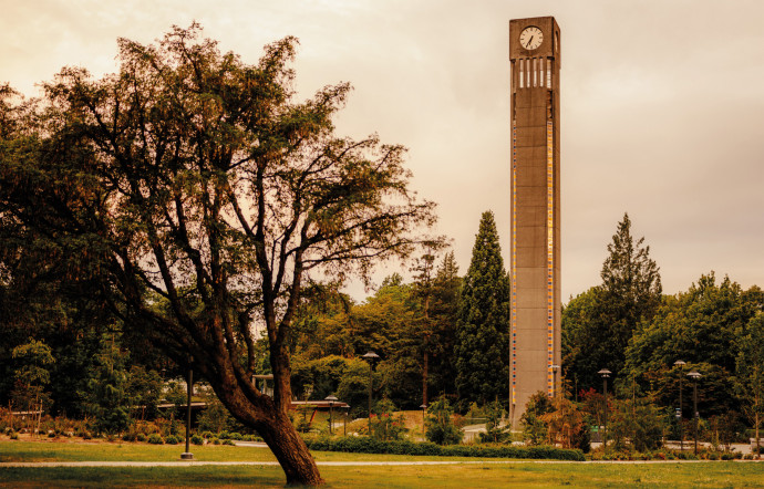Dans le parc de l’Université BC