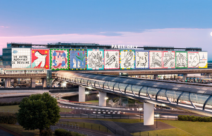 La fresque vivante du duo Pangea sur la façade d’Orly 4.