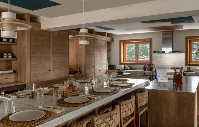 La cuisine du chalet Le 1550 d’Iconic House.