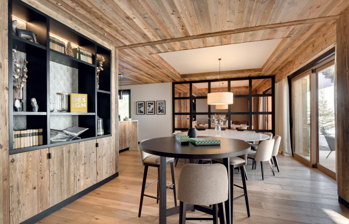 La salle à manger d’un chalet Antarès.