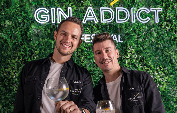 Maxime Eberhardt (à gauche) et Pierre-Yves Kielwasser, fondateurs de The Gin Addict.