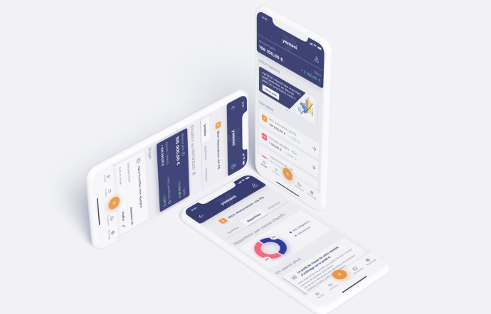 Le site de néobanque Yomoni.