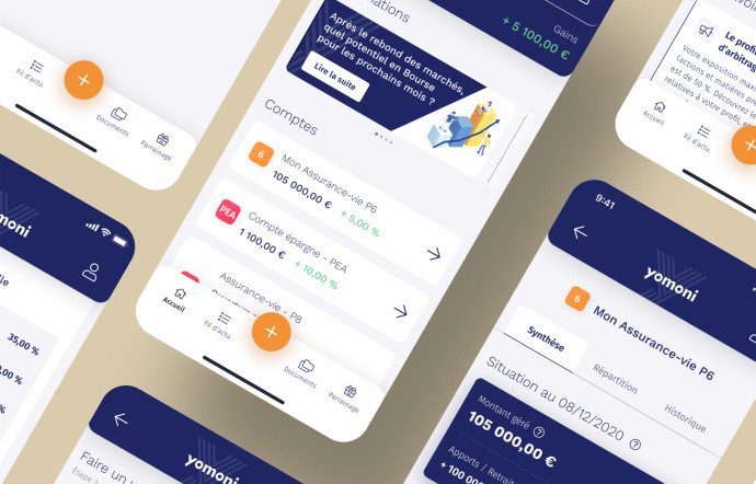 Le site de néobanque Yomoni.