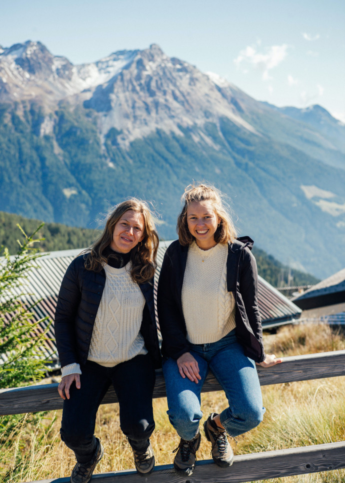 Lea Hürlimann et Aurelia Stirnimann, les créatrices du Casa Alpina Belvedere.