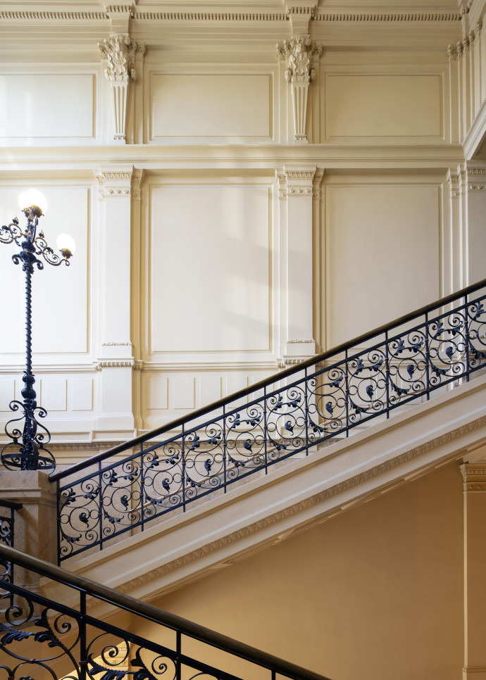 La cage d’escalier du Musée de l’Architecture finlandaise, tout près du Musée du Design.