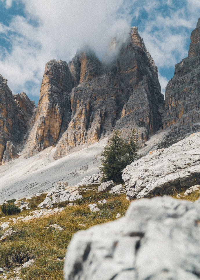 Les montagnes des Dolomites.