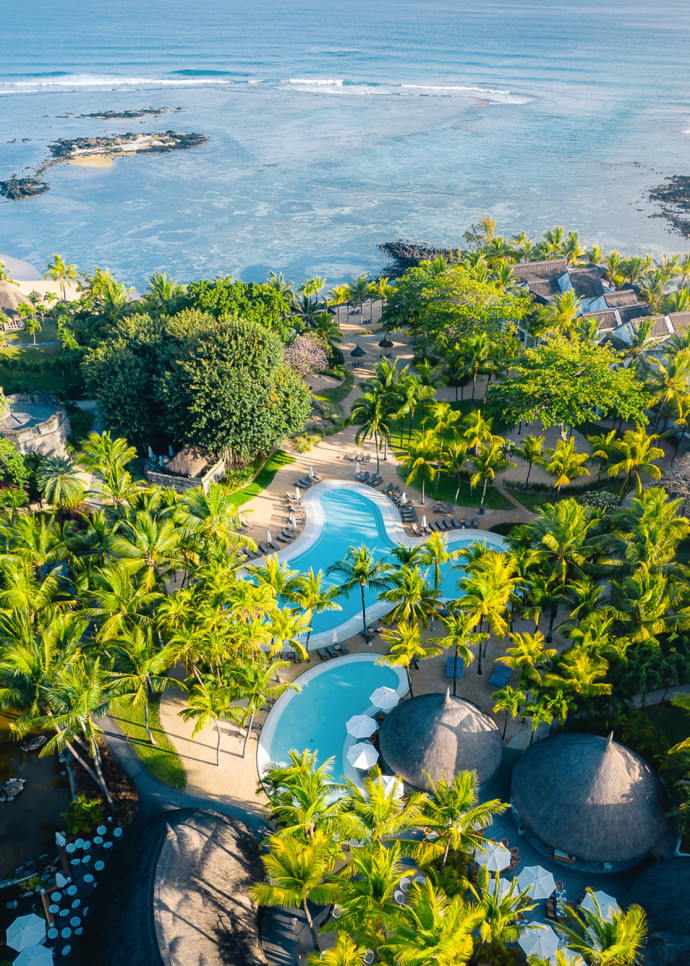 Les piscines de du Canonnier Beachcomber. L’approvisionnement en eau est l’un des grands défis de Maurice.