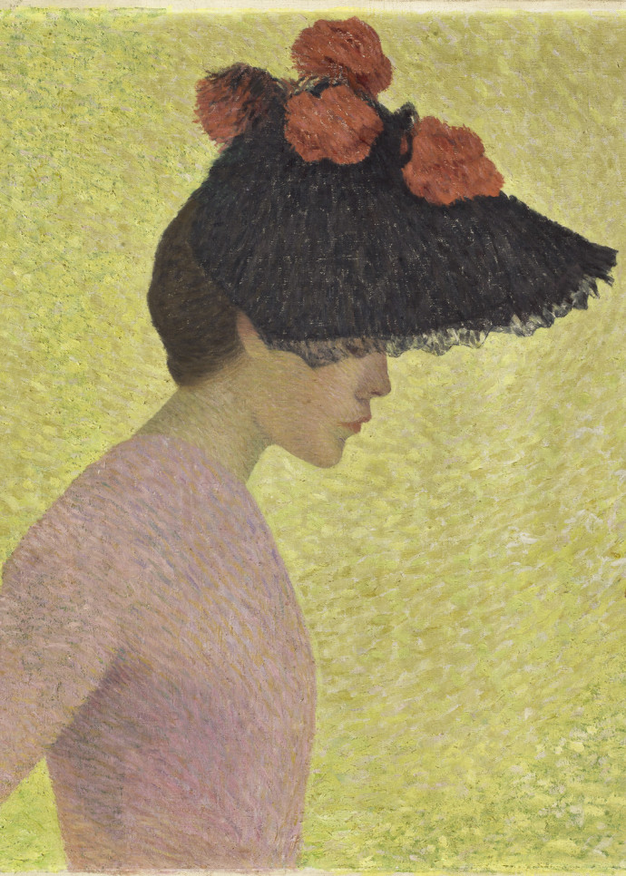 Profil de femme, circa 1896.