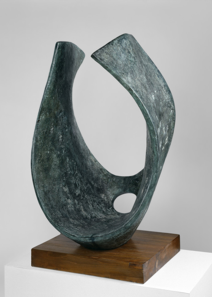 Curved Form (Trevalgan), 1956, Barbara Hepworth.