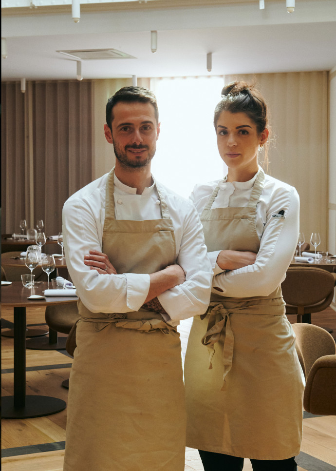 Camille Pailleau et Diego Delbecq, le duo de chefs fondateur de Rozo.