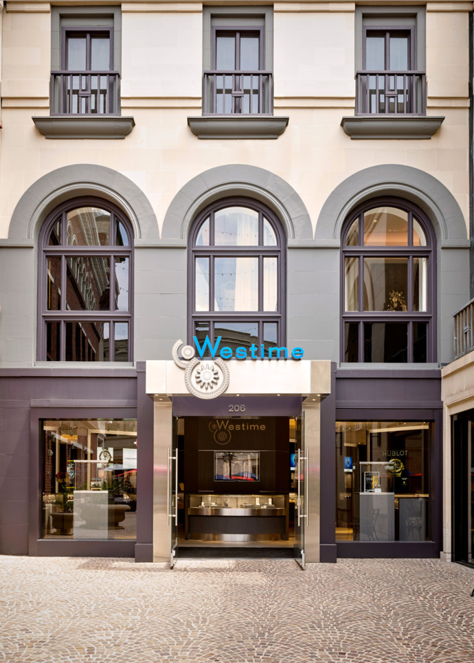 La boutique de vente de montres de luxe Westime, à Beverly Hills.
