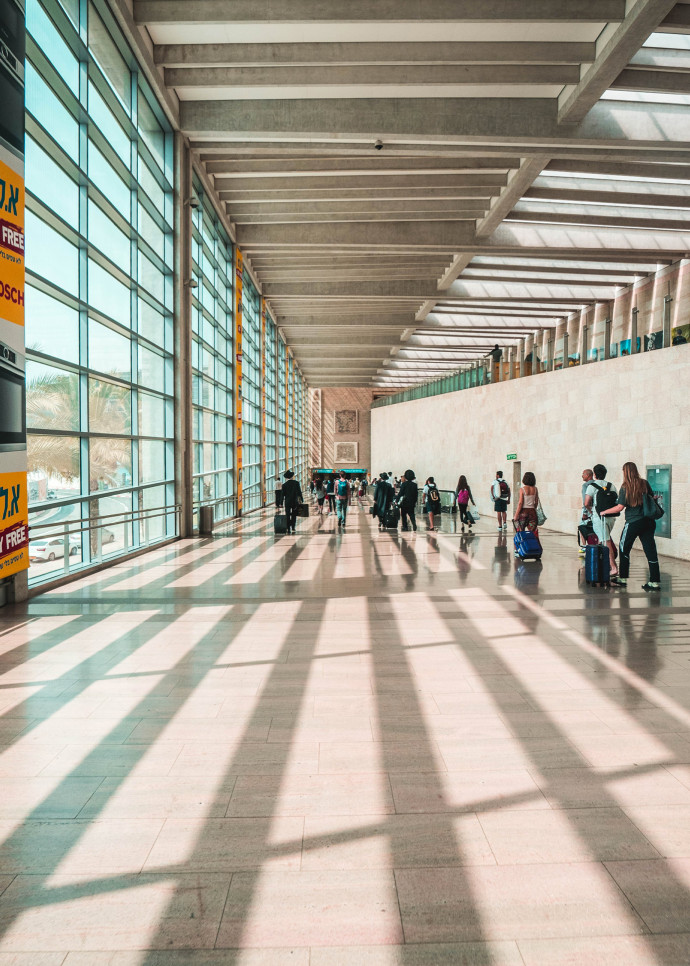 L’aéroport Ben Gourion de Tel Aviv, en Israel.