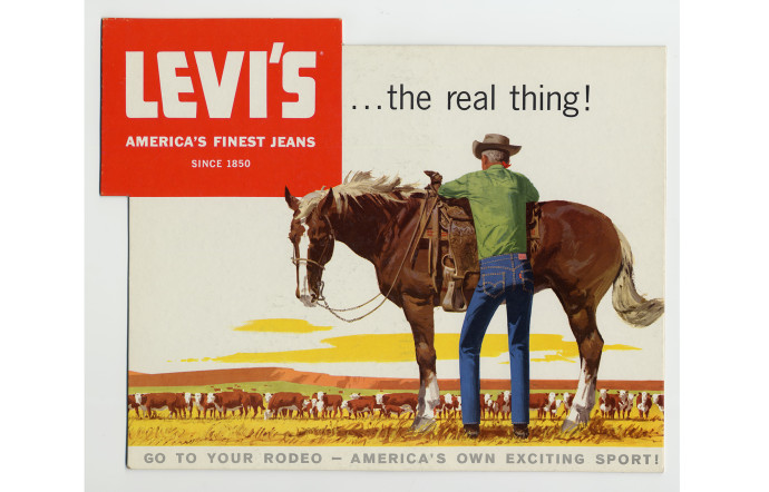 Levi’s surfant sur la figure du cowboy.