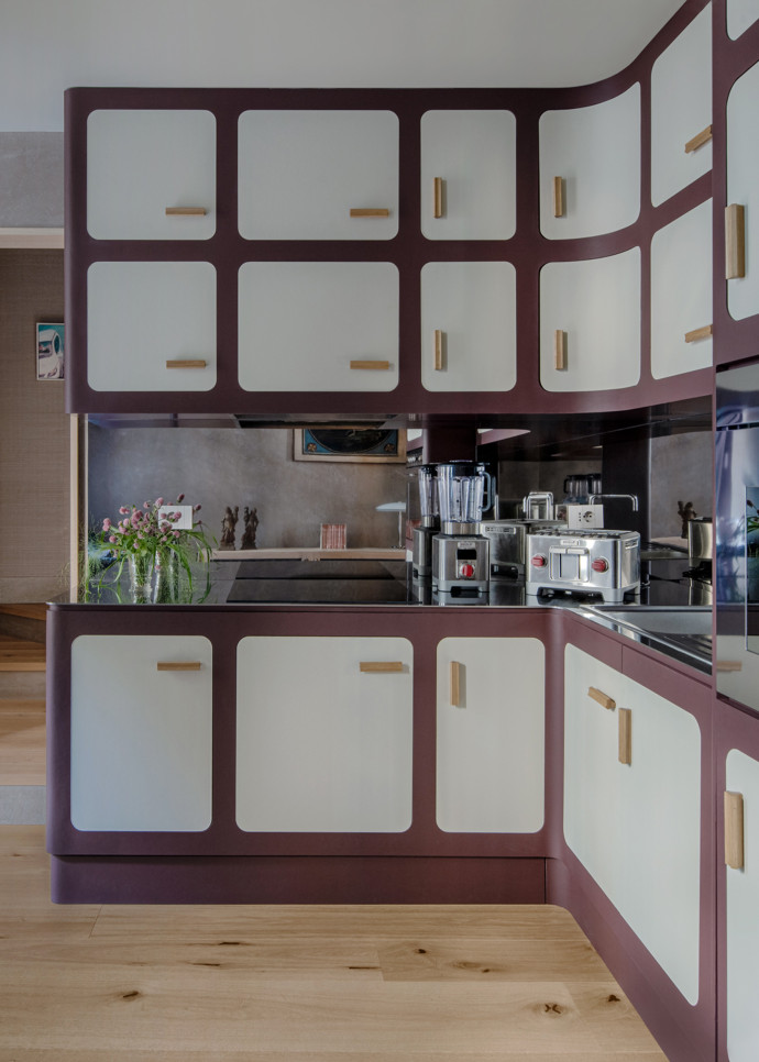 La cuisine de l’appartement milanais de Federico Marchetti.