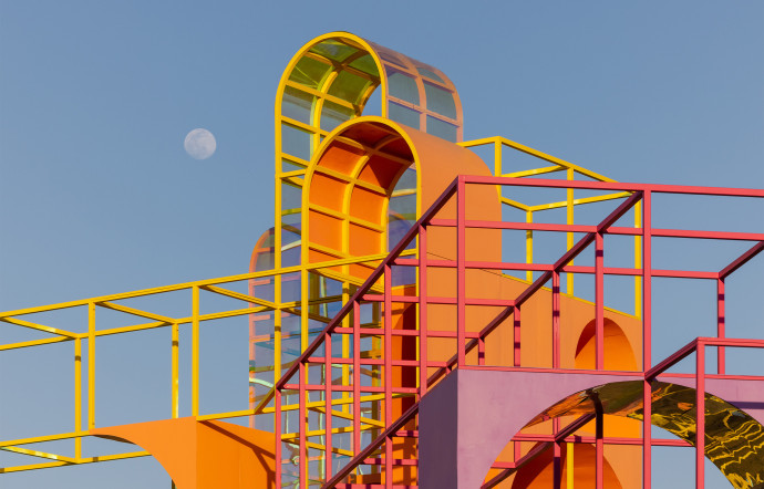 Pour cette nouvelle édition, Coachella a fait appel à l'agence Architensions pour réaliser sa scénographie spectaculaire : The Playground, 2023 - The Good Life