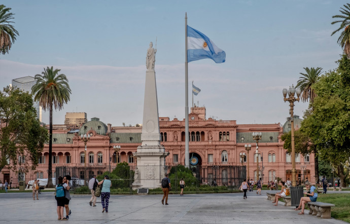 La place de Mai, la plus importante de la capitale argentine.