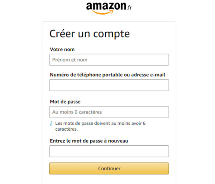 Lancez-vous en quelques étapes simples pour créer votre compte Amazon et profiter de tous ses avantages