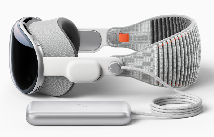 Apple Vision Pro se présente comme un mélange d’une masque de ski et d’une Apple Watch.