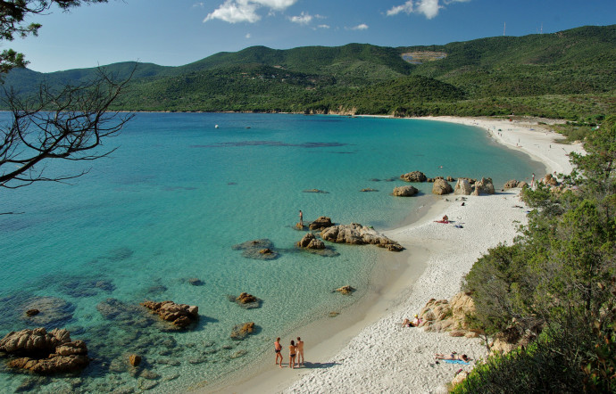 La plage de Cupabia en Corse.