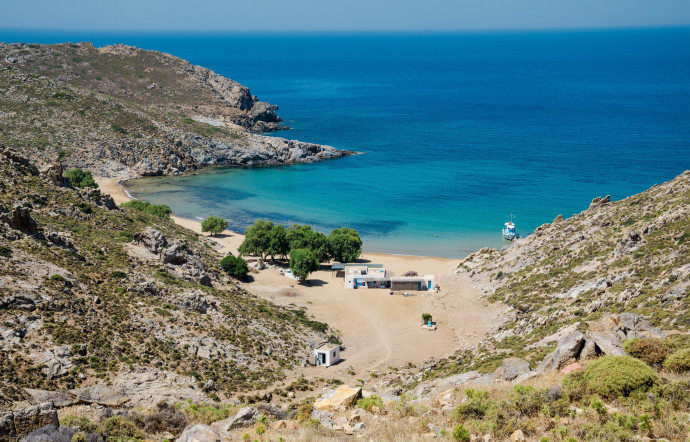 Psili Ammos sur la pointe sud de l’île de Patmos.