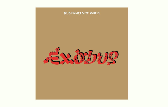 Pochette de l’album Exodus. Emblème du label Island Records.