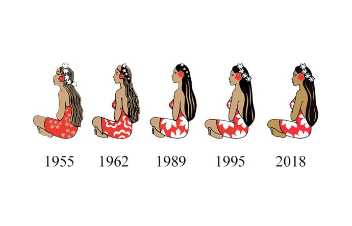 L’évolution de la vahiné Hinano à travers les années.