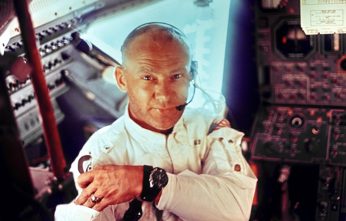 Buzz Aldrin dans l’espace.