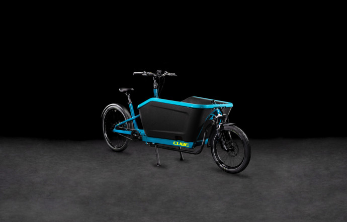 Ce vélo cargo peut porter jusqu’à deux enfants avec siège optionnel.