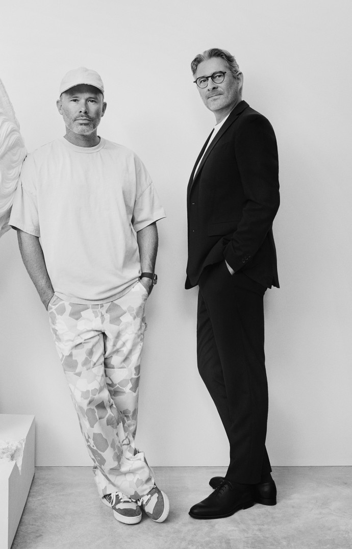 Daniel Arsham et Benoît Gouez.