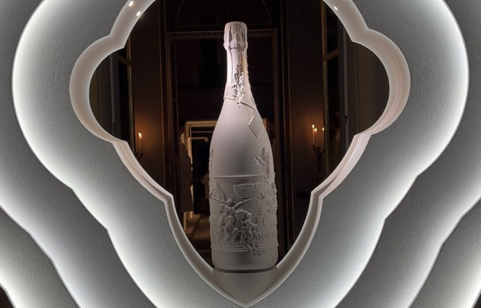 daniel arsham bouteille champagne 25000 euros moët & chandon