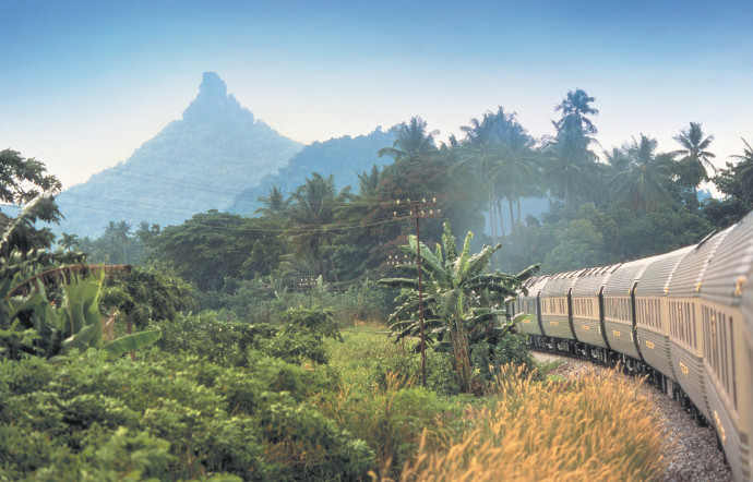 Un train au Sri Lanka.