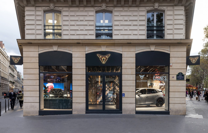 Le Cupra City Garage, à Paris.