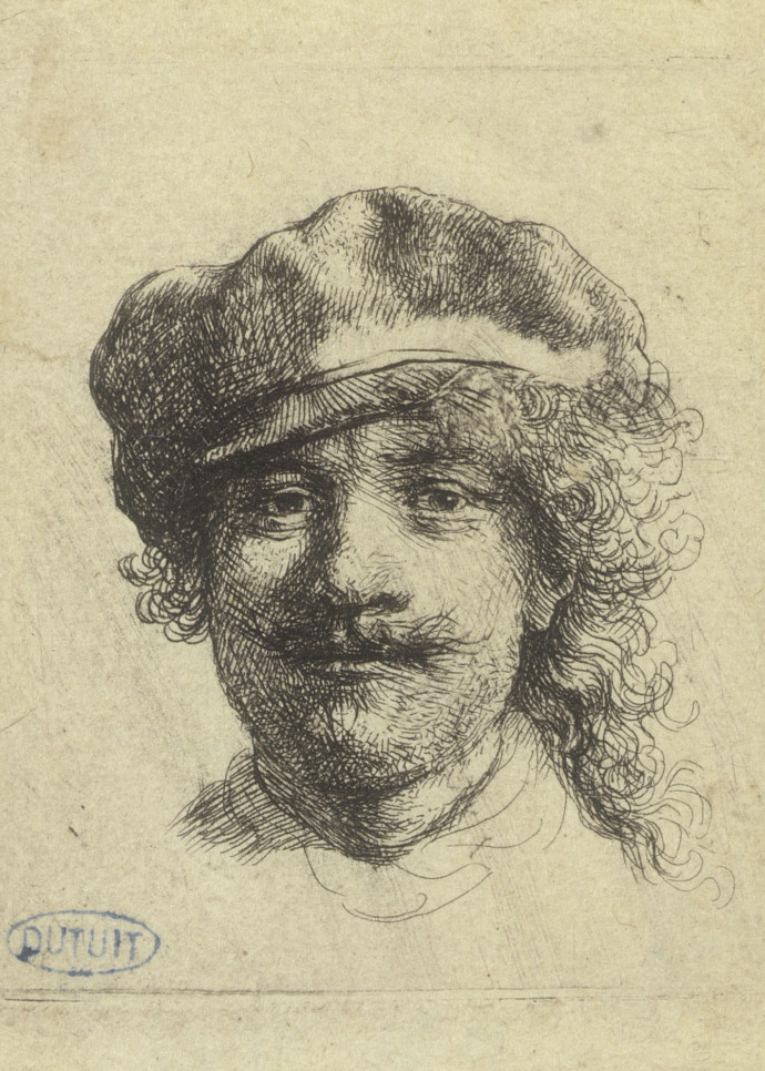 Rembrandt aux trois moustaches, 1634, de Rembrandt.