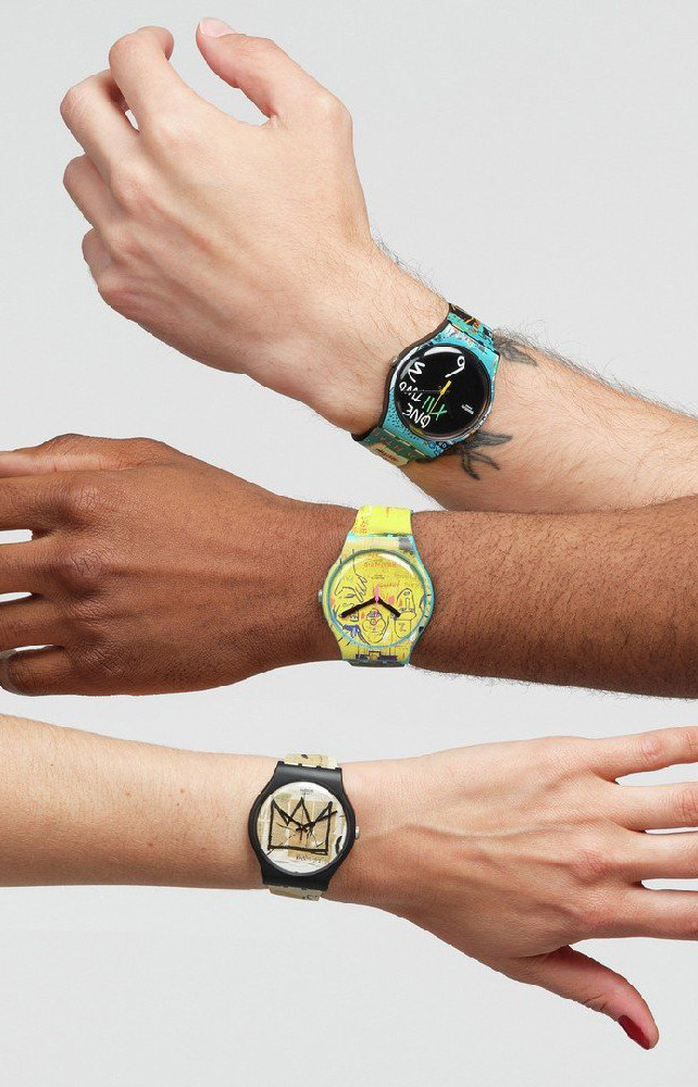 Les montres Swatch édition limitée Jean-Michel Basquiat.
