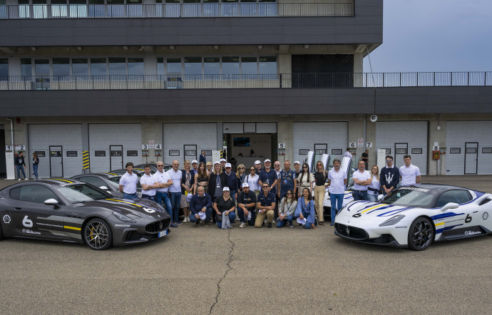 La classe au complet de la Master Maserati Driving Experience de mai 2024.