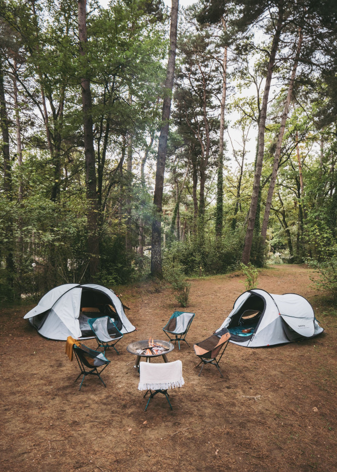 Les tentes de camping Quechua.