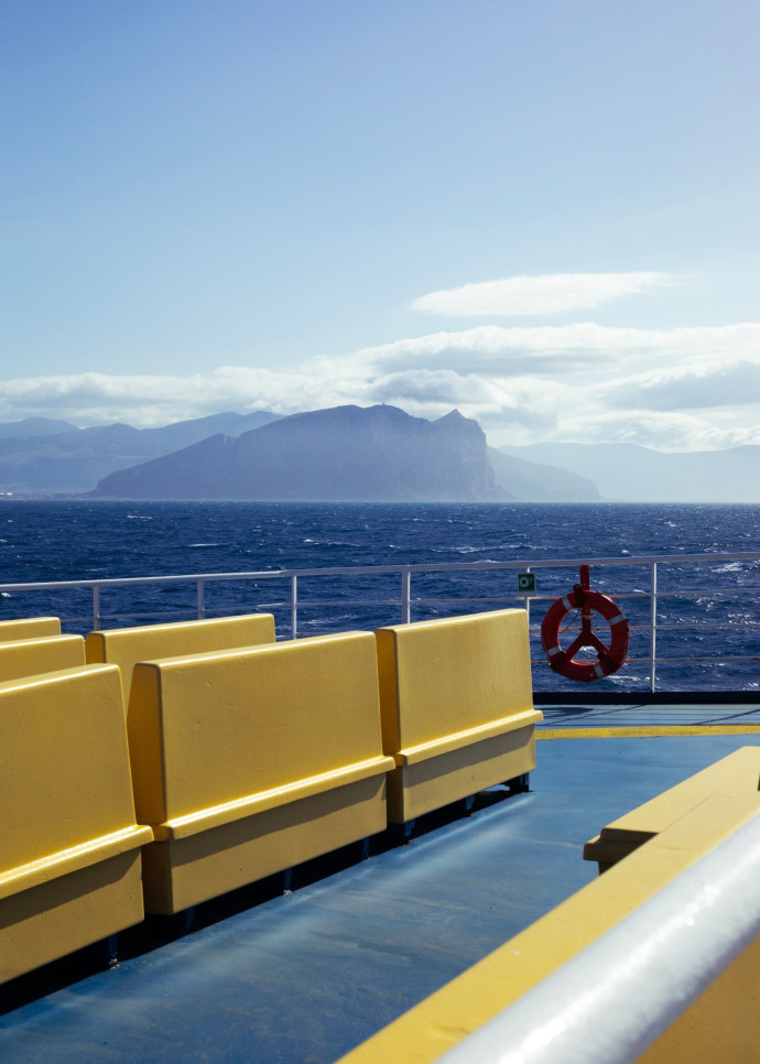 En direction de Favignana, l’une des îles des Égades.