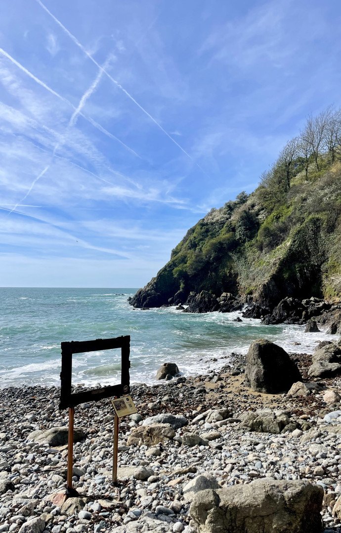 La baie de Moulin Huet, où Renoir a peint plusieurs tableaux en 1883.