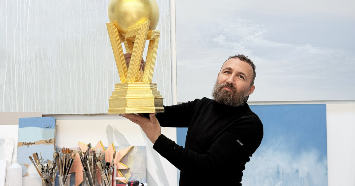 Trophée Football Roi Gardien De But – 335 Mm, Personnalisable Texte & Logo, Ballon Doré Qualité Premium Pour Compétitions & Cadeaux