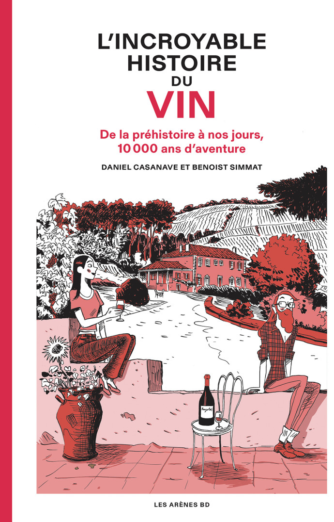 bande dessinée l'histoire du vin avec un chapitre sur le beaujolais nouveau