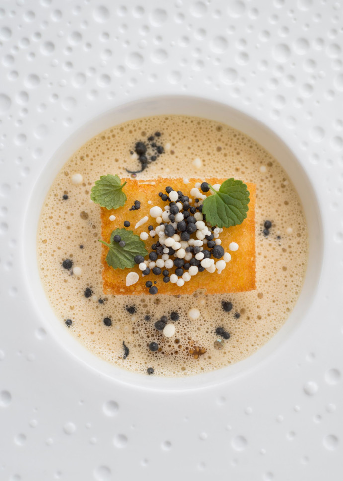 L’un des plats servis dans le restaurant d’Emmanuel Renaut.